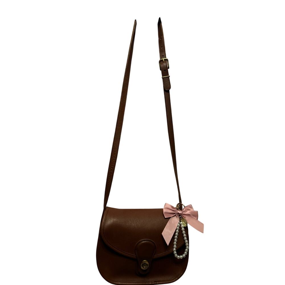 Vintage leather saddle bag - Picture 4 of 8